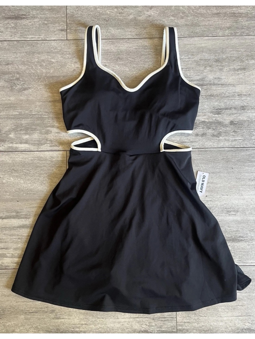 OLD NAVY Active Women size Small Power Soft Attached Bra Support Dress Skort
